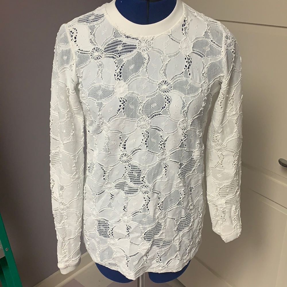 Stretch Lace long sleeve t-shirt
